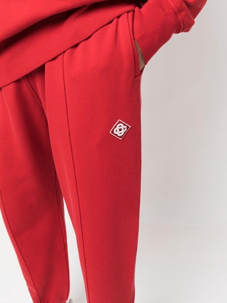 logo-patch track pants