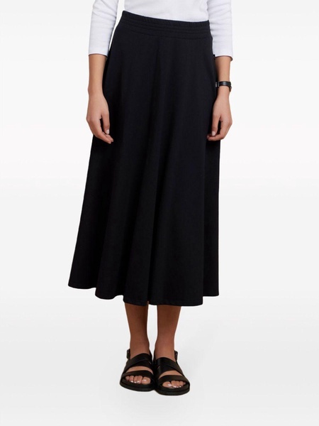 high-rise midi skirt