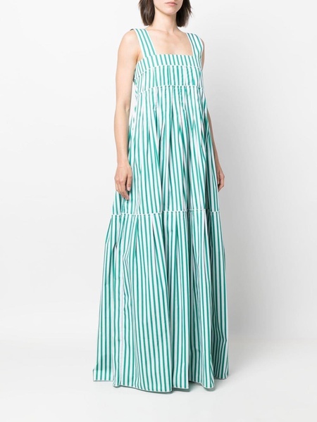 stripe-print maxi dress