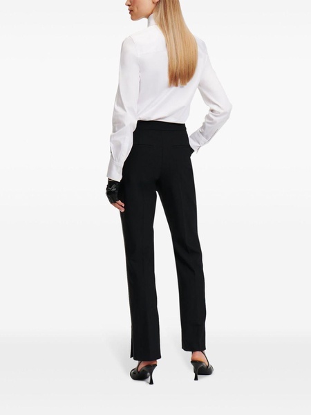 panelled tailored trousers