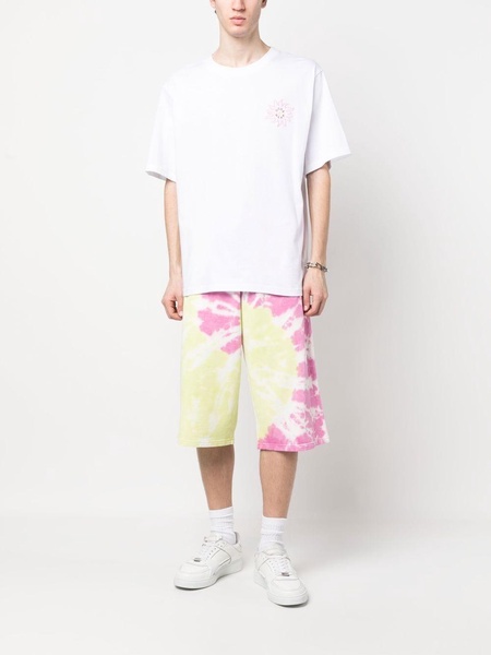 tie-dye print bermuda shorts