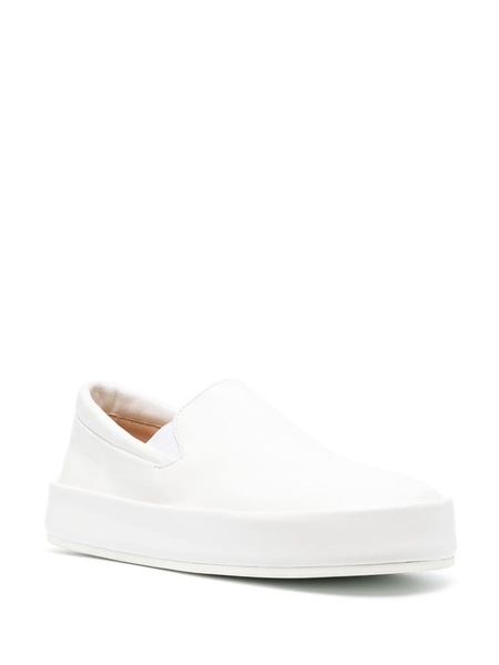 slip-on leather sneakers