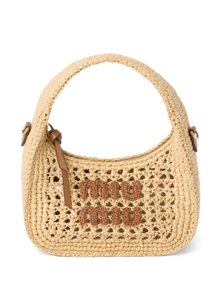 Wander crochet-knit shoulder bag