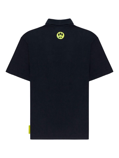 logo-print cotton polo shirt