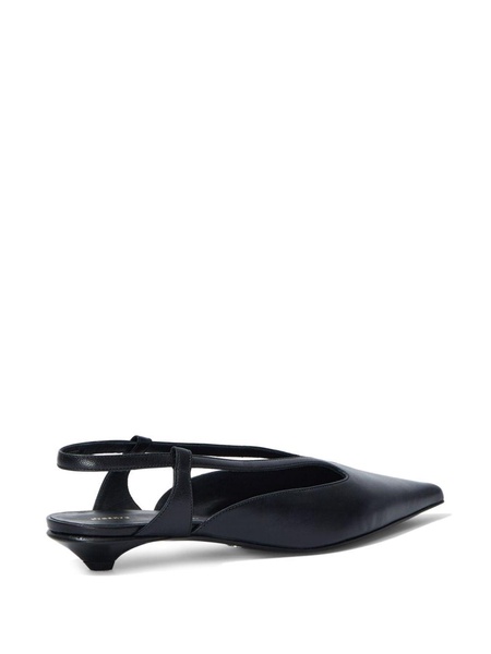 slingback leather pumps