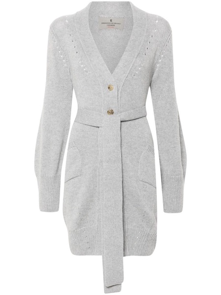 belted cashmere cardigan