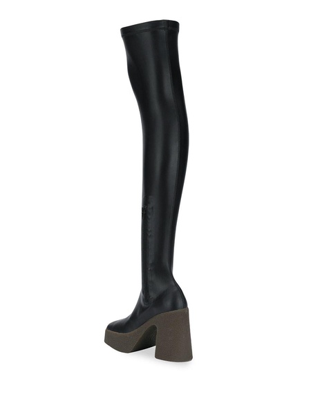 platform thigh-high boots