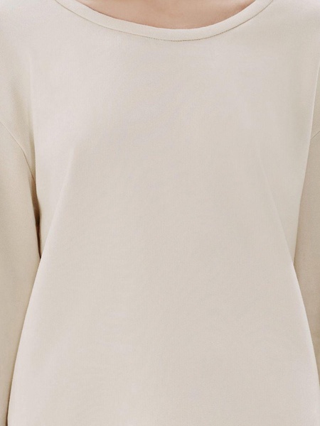 scoop-neck jersey top