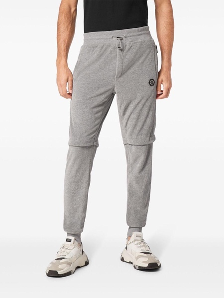 button-detail track pants