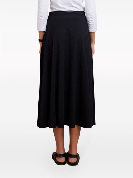 high-rise midi skirt