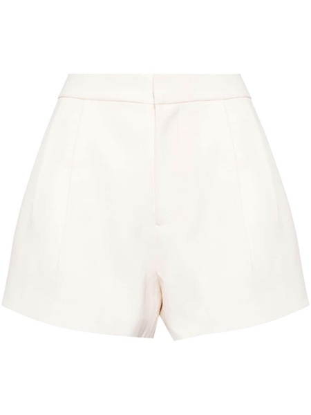 pleated high-waisted shorts 