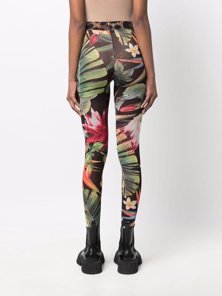 floral-print leggings