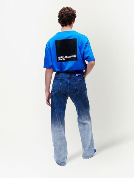 ombré-effect straight jeans