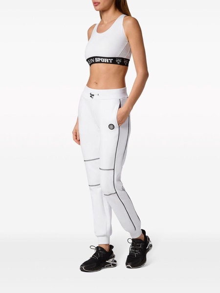 tapered jersey track pants