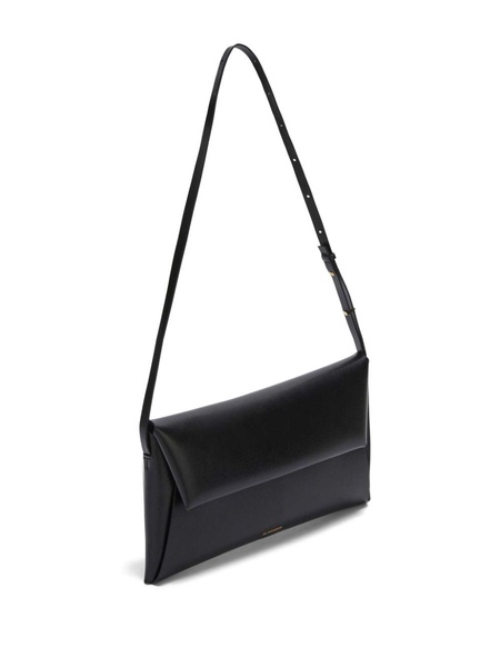 small Folded leather shoulder bag 