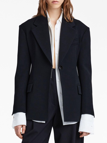 tailored slim-cut blazer