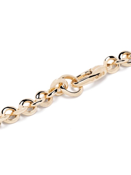 18kt yellow gold micro chain bracelet