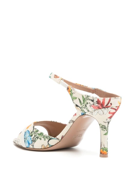 Una 80mm floral-print pumps