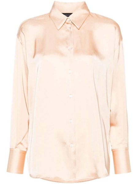 satin elongated shirt