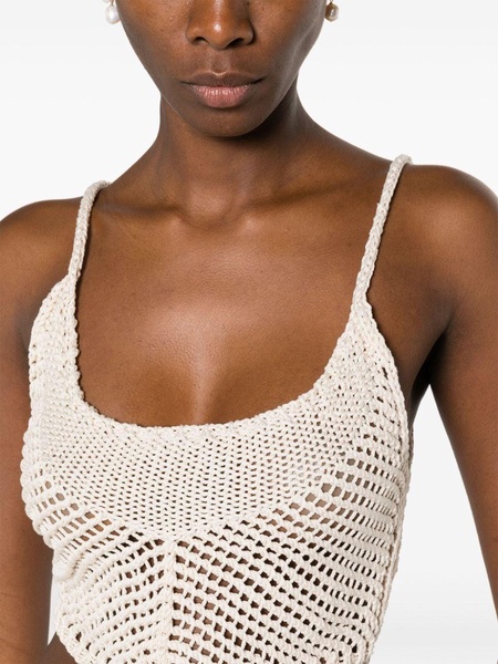 cropped crochet top