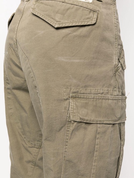 straight-leg cotton cargo pants