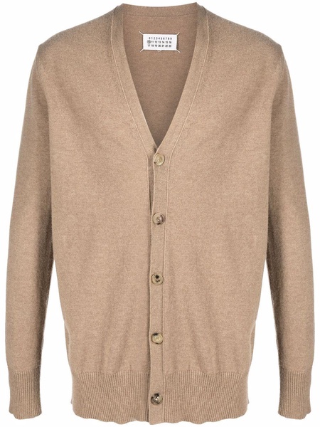 v-neck long-sleeve cardigan