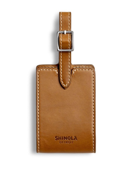 leather luggage ID tag