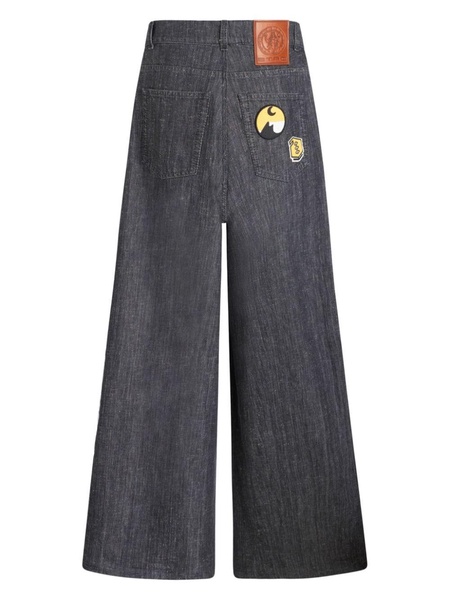 high-rise wide-leg jeans