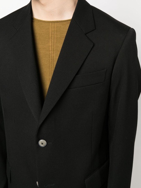 single-breasted wool blazer