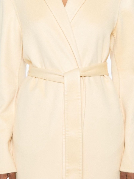 belted cashmere long coat