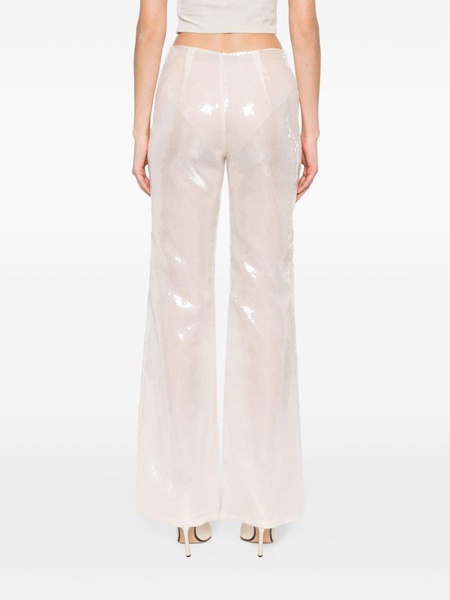 sequin-embellished palazzo trousers