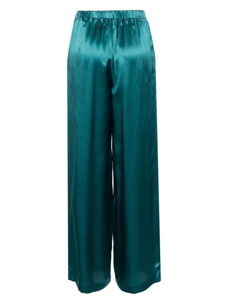 wide-leg silk pyjama trousers