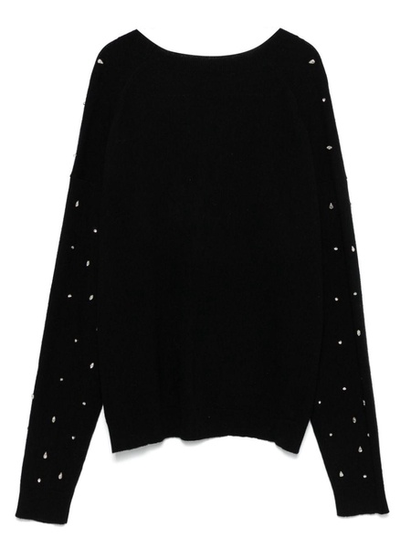 rhinestone-embellished cardigan