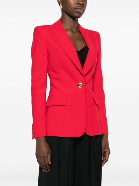 toggle-fastening single-breasted blazer