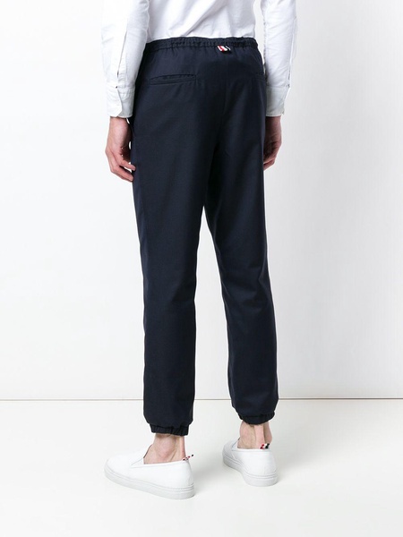 Elastic Hem Wool Track Trouser