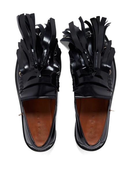 tassel-detail leather loafers