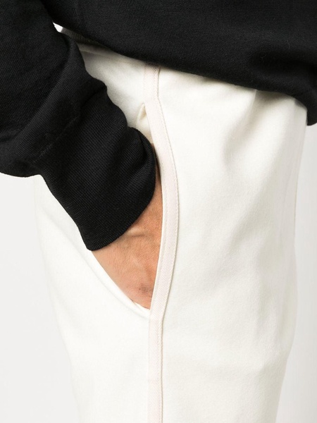 elasticated-waistband wool track pants