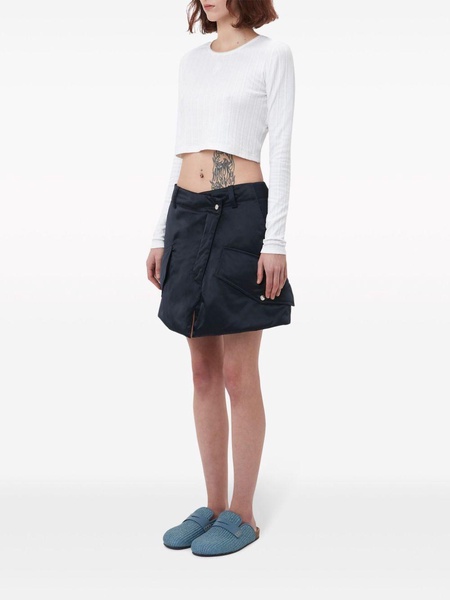 A-line cargo miniskirt