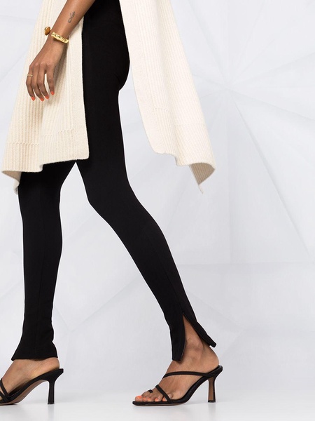 Zip stretch viscose leggings