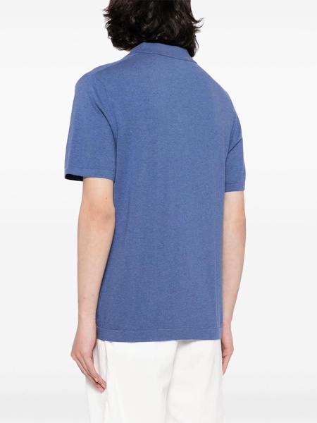 fine-knit polo shirt