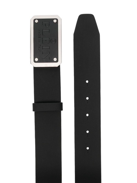 Iconic Plein leather belt