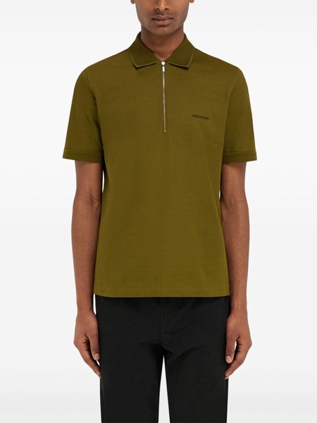 zip collar polo