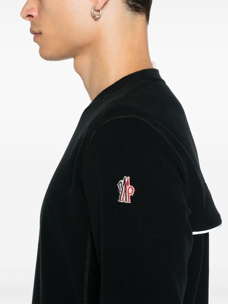 logo-patch performance sweatshirt