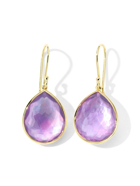 18kt yellow gold Rock Candy amethyst medium teardrop earrings