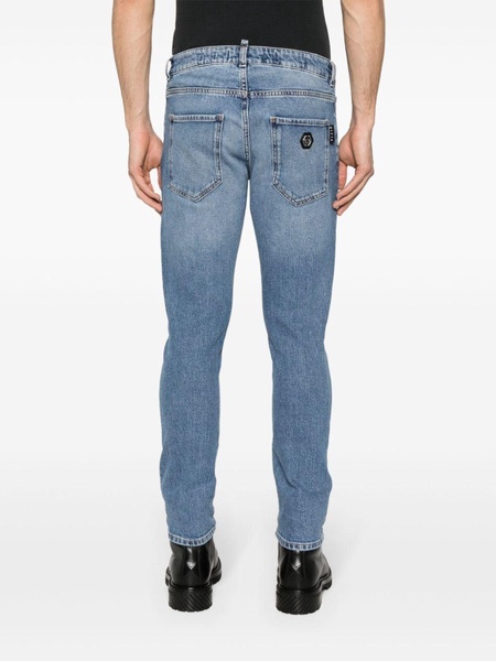 mid-rise skinny jeans