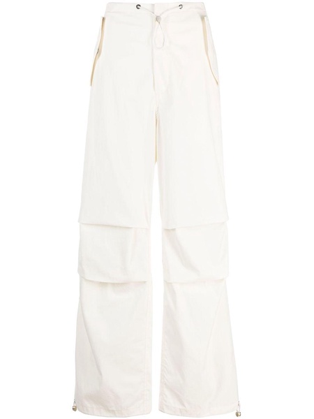 drawstring parachute trousers