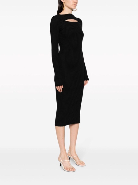 Lora cut-out ribbed dress