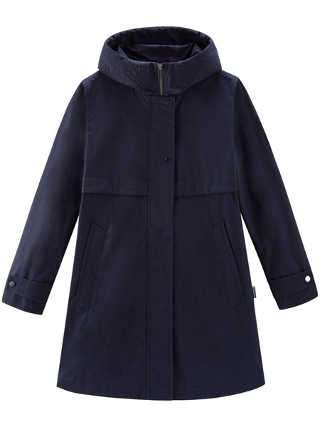 cotton hooded parka coat