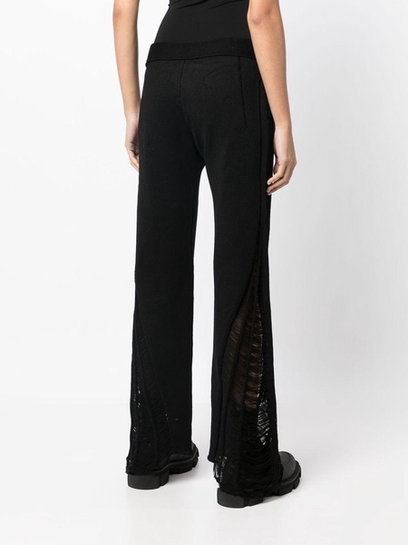 distressed Float knitted trousers