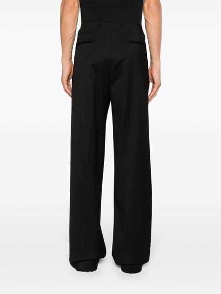 high-waist wide-leg trousers